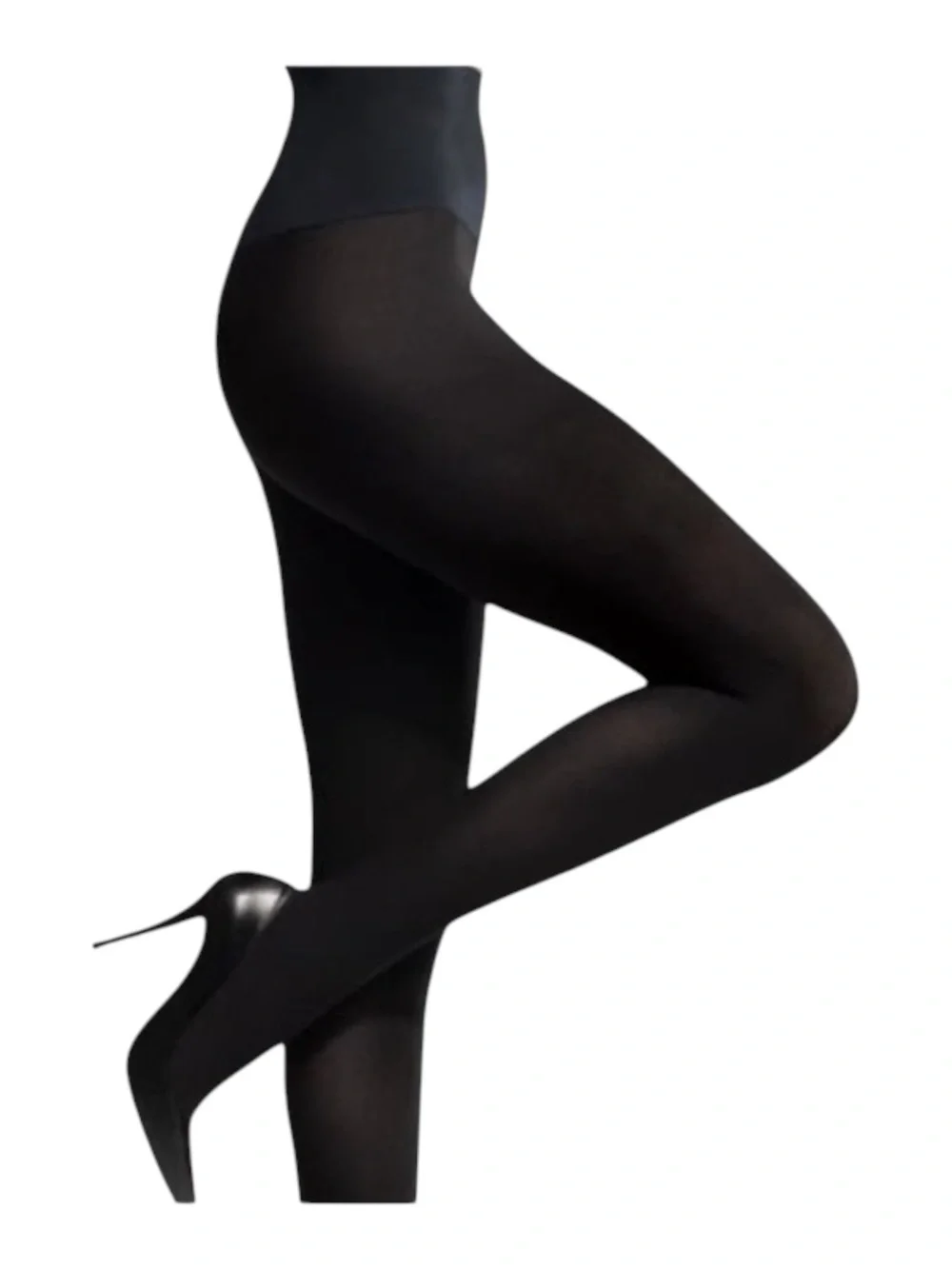 new Shimera ❤︎ Opaque Control Top Tights ❤︎ Black ❤︎ Size A XXS XS ❤︎ Stockings